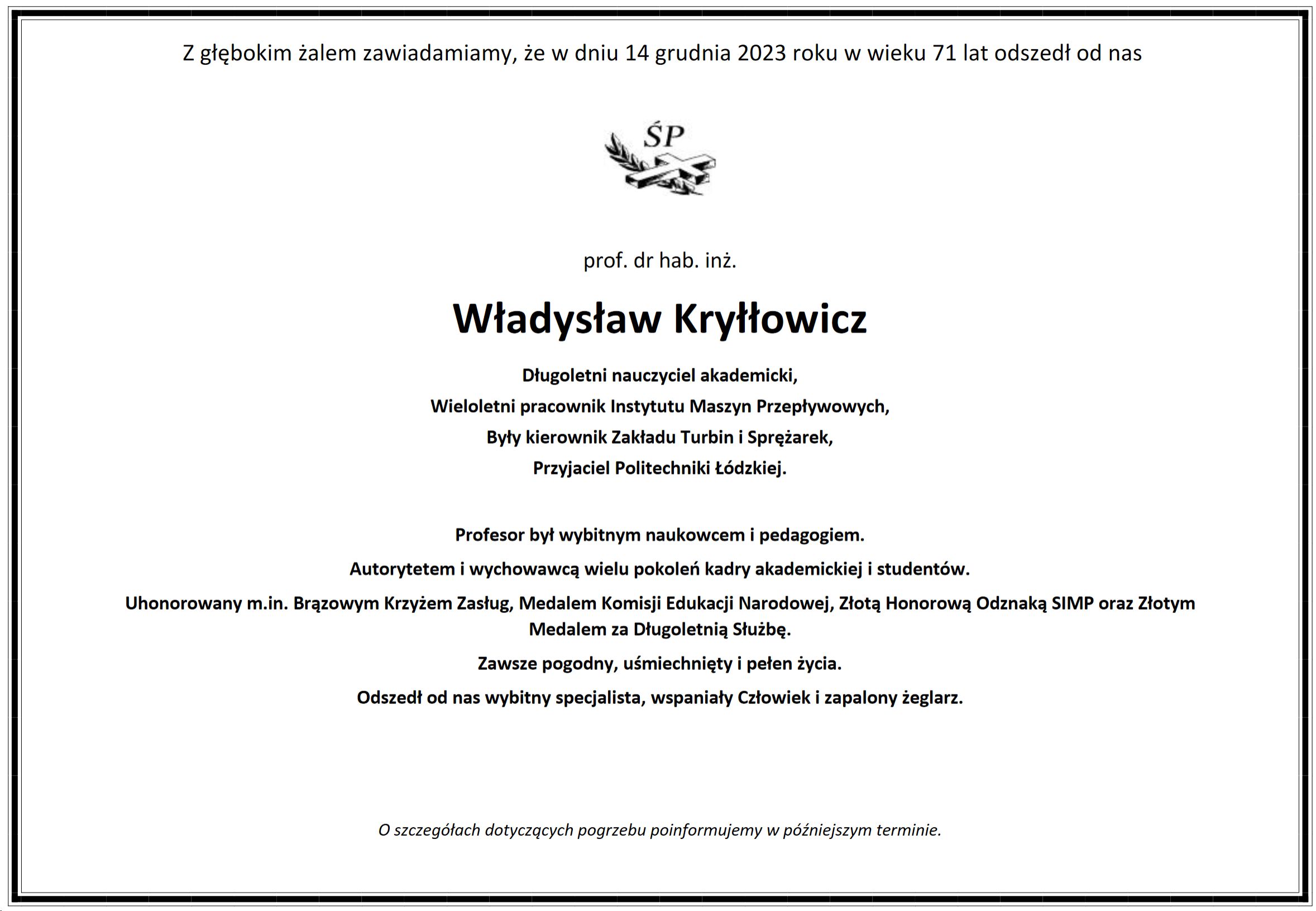 nekrolog kryllowicz